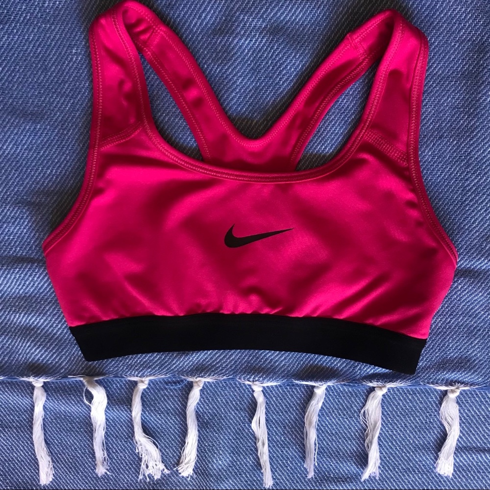 Pink Nike Dri Fit sport’s bra- XS